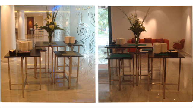 Folding Table, Custom, HI-LO Stainless Steel Leg